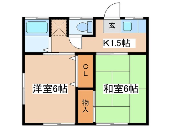 八坂荘Ⅱの物件間取画像